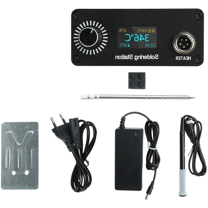 Digital Soldering Station T12 - Cyfrowa stacja lutownicza B03C-T12, przenośny mini