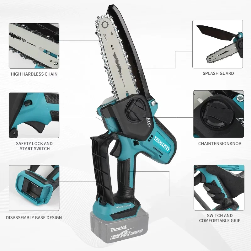 VESMATITY – akumulatorowa, ele – Mini Electric Chainsaw 6 Inch recenzja i cena