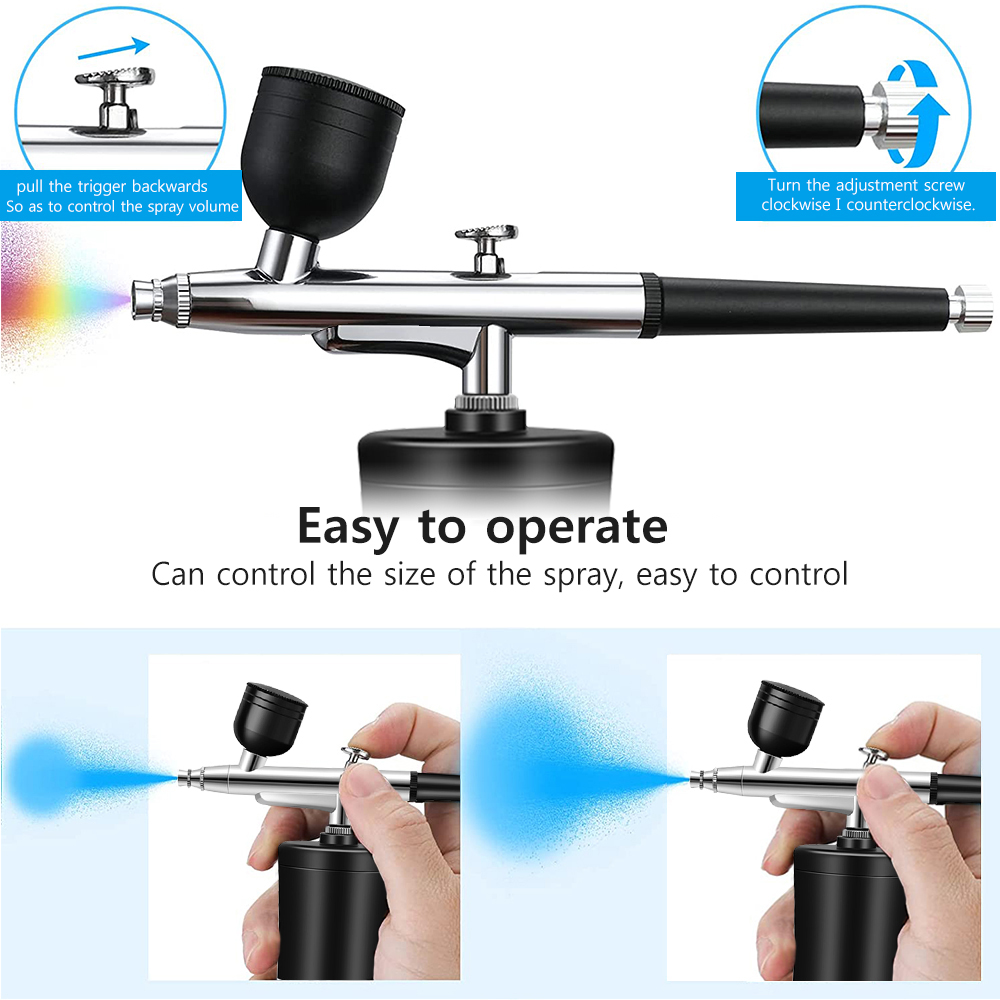 Zestaw mini aerografu z wbudow – Airbrush Kit With Mini Compressor recenzja i cena