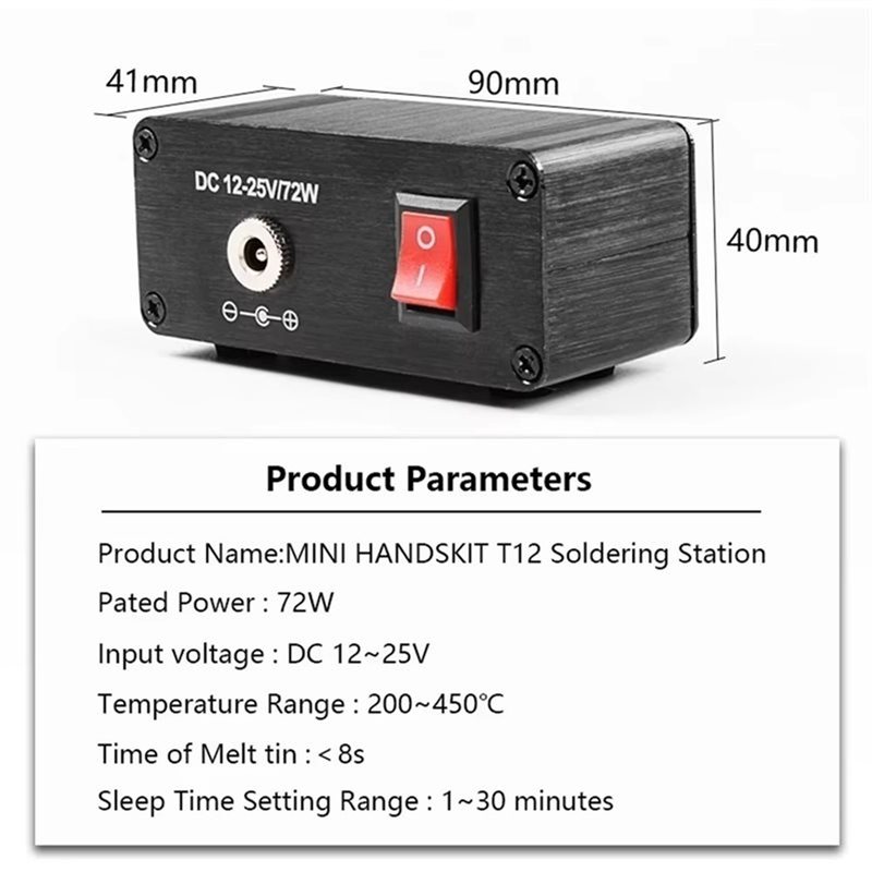 Cyfrowa stacja lutownicza B03C – Digital Soldering Station T12 recenzja i cena